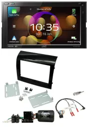 Автомагнитола для Fiat Ducato (2012–2015) JVC 2-DIN, DAB, Bluetooth, USB, чёрный (piano black)