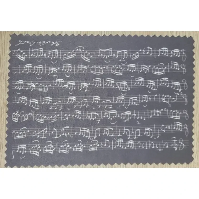 Салфетка MUZZMANIA "Ноты Баха" черная