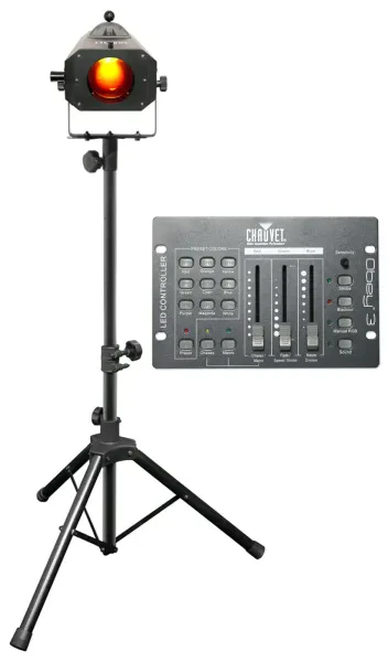 Chauvet DJ LED Followspot 75ST DMX/Manual 7-Color Focused Light + Controller