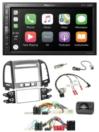 Автомагнитола Pioneer 2-DIN, DAB, Bluetooth, USB, для Hyundai Santa Fe 2010–2012, поддержка управления на руле
