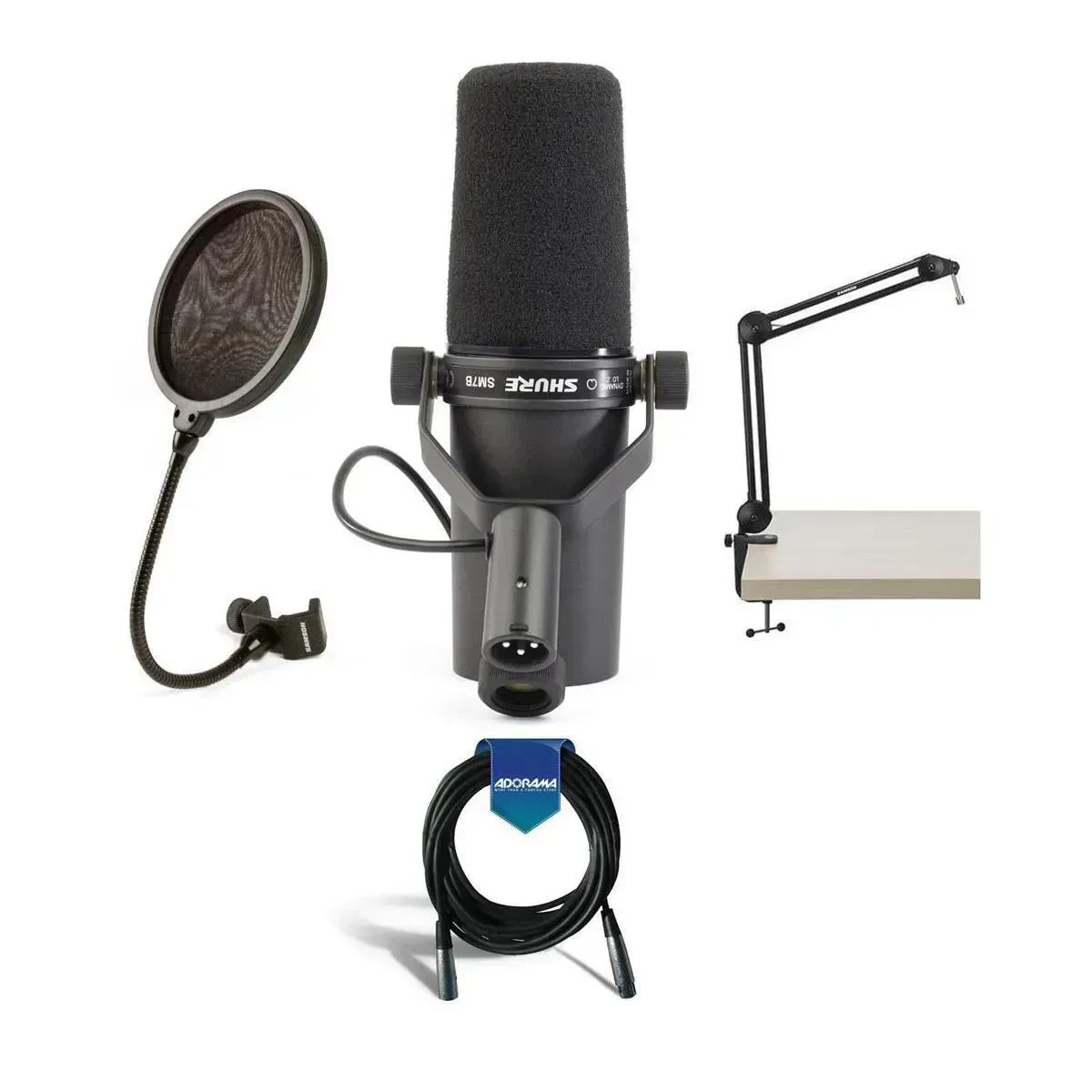 Студийный микрофон Shure SM7B Black с аксессуарами
