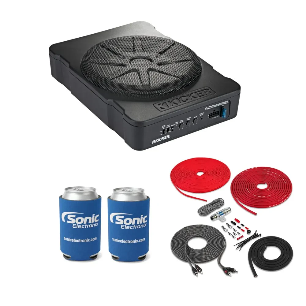 Сабвуфер в корпусе Kicker 51HS10 (набор) с комплектом установки усилителя