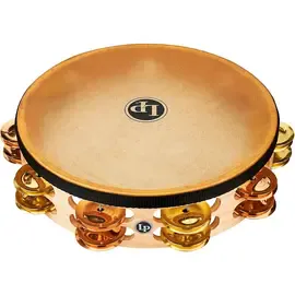 Тамбурин Latin Percussion 10" Pro Double Row Headed Tambourine Brass Bronze
