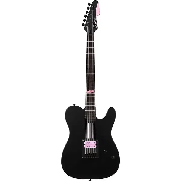 Электрогитара Schecter Machine Gun Kelly PT Hot Pink Line Graphics Satin Black