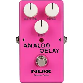 Педаль эффектов для электрогитары NUX Reissue Series Analog Delay with BBD Chipset Effects Pedal Pink