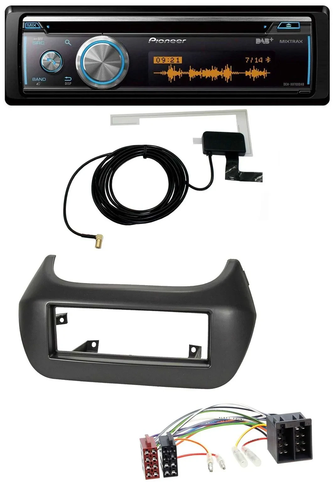 Pioneer Bluetooth DAB MP3 USB CD Autoradio für Fiat Fiorino Qubo Citroen Nemo Pe