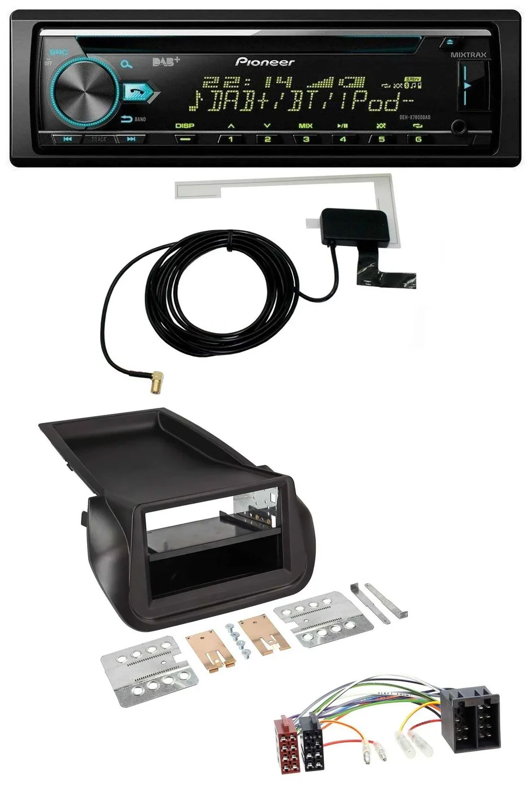 Автомагнитола Pioneer MP3/AUX/CD/USB/DAB для Fiat Fiorino (с 2008)