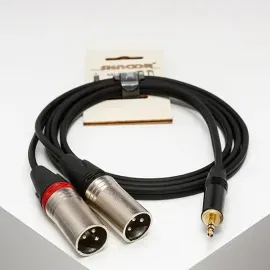 MJ2XM-20m Y-кабель 3,5мм миниджек - 2 XLRm, 20м, SHNOOR