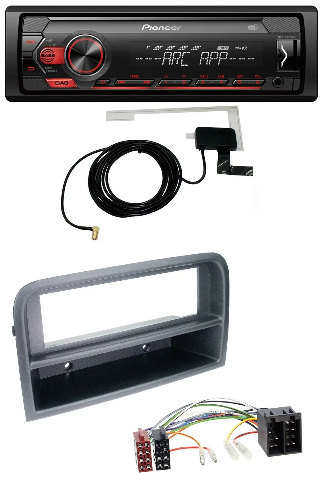 Автомагнитола для Fiat Croma (с 2005) Pioneer 1-DIN USB DAB MP3 AUX