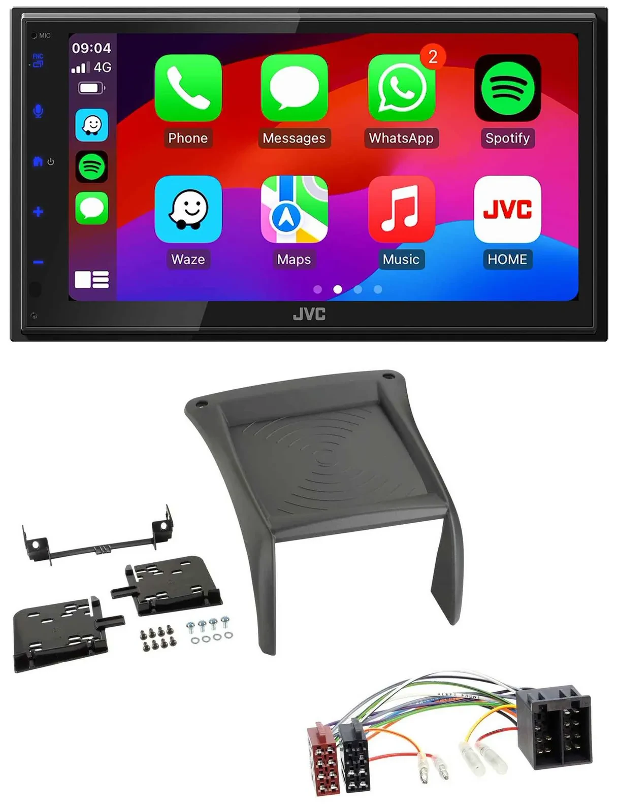 JVC Bluetooth USB MP3 2DIN DAB Autoradio für Fiat Ducato (2002-2006)