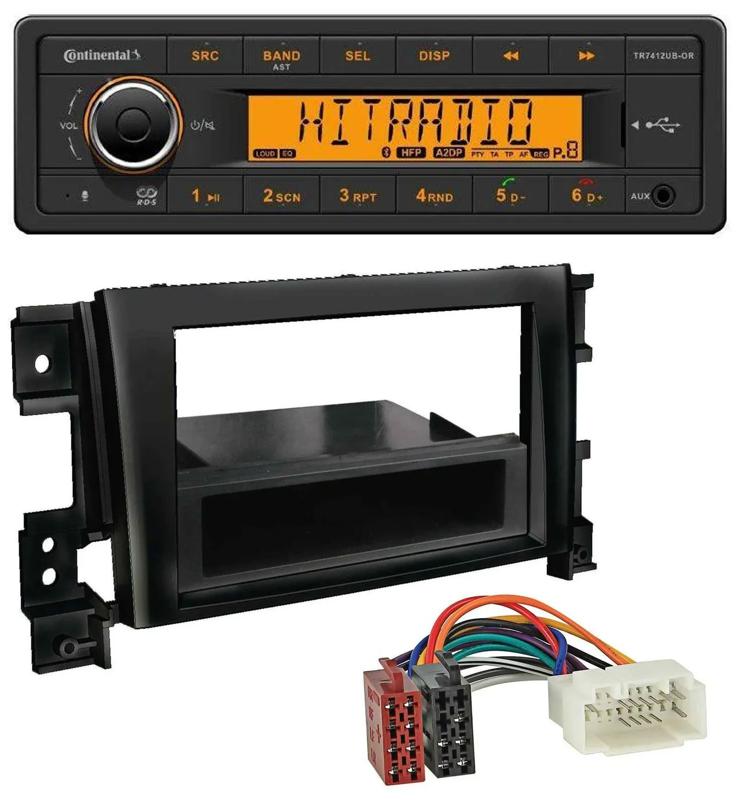 Continental MP3 Bluetooth AUX USB Autoradio für Suzuki Gran Vitara (ab 2005)
