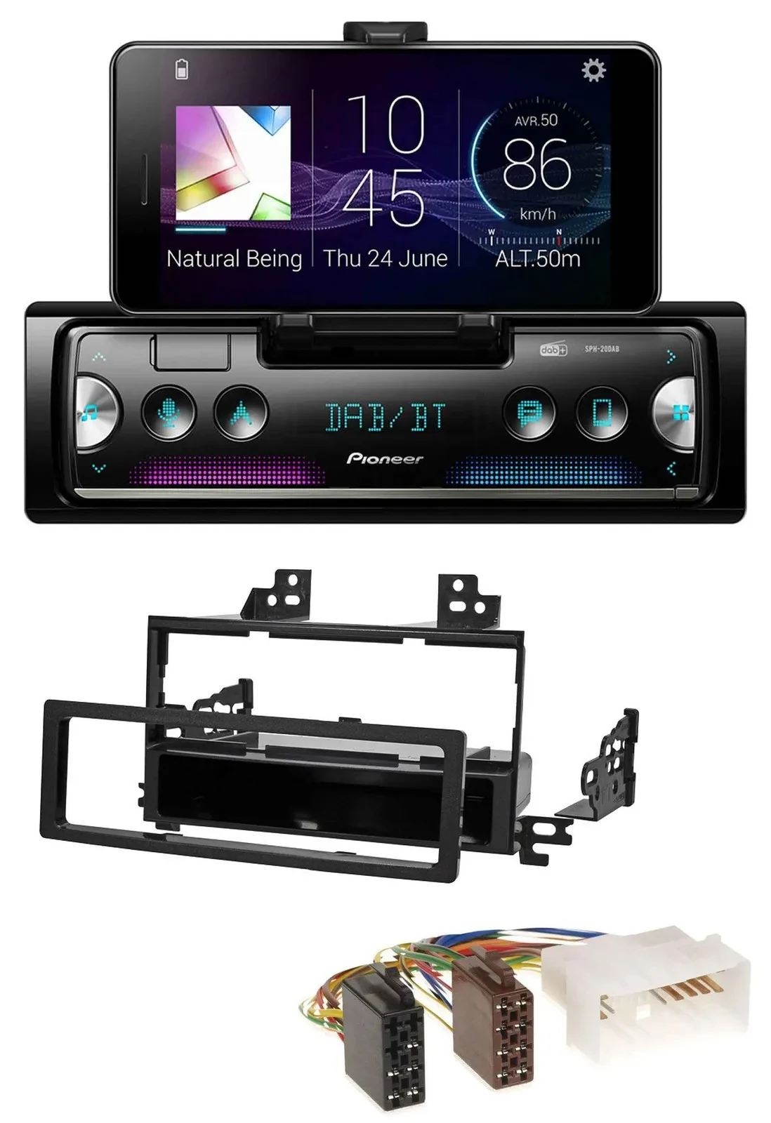 Pioneer USB MP3 Bluetooth DAB Autoradio für Kia Rio Hyundai Accent 2006-2011