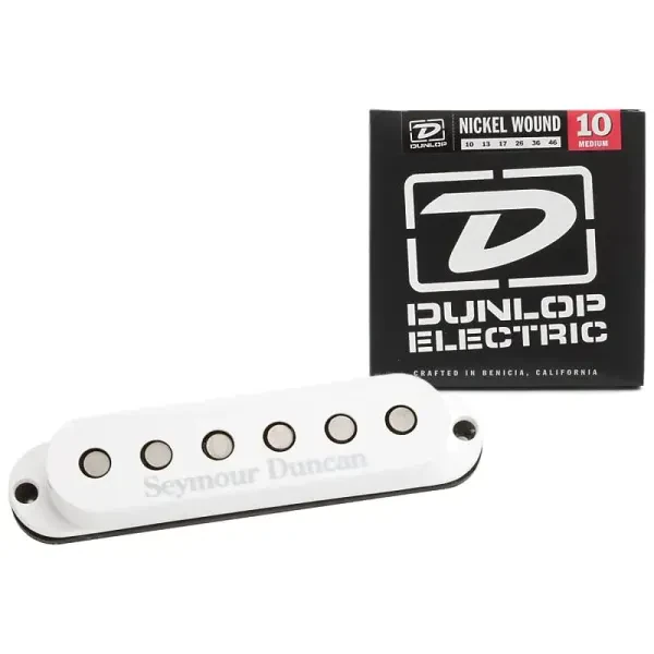Seymour Duncan 11202-05 White SSL-5 Custom Staggered Pickup for Strat w/ Strings