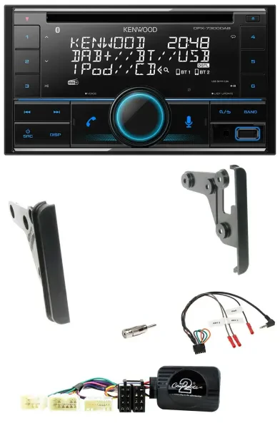 Kenwood CD 2DIN DAB USB Lenkrad Bluetooth Autoradio für Toyota Yaris 2007-2010
