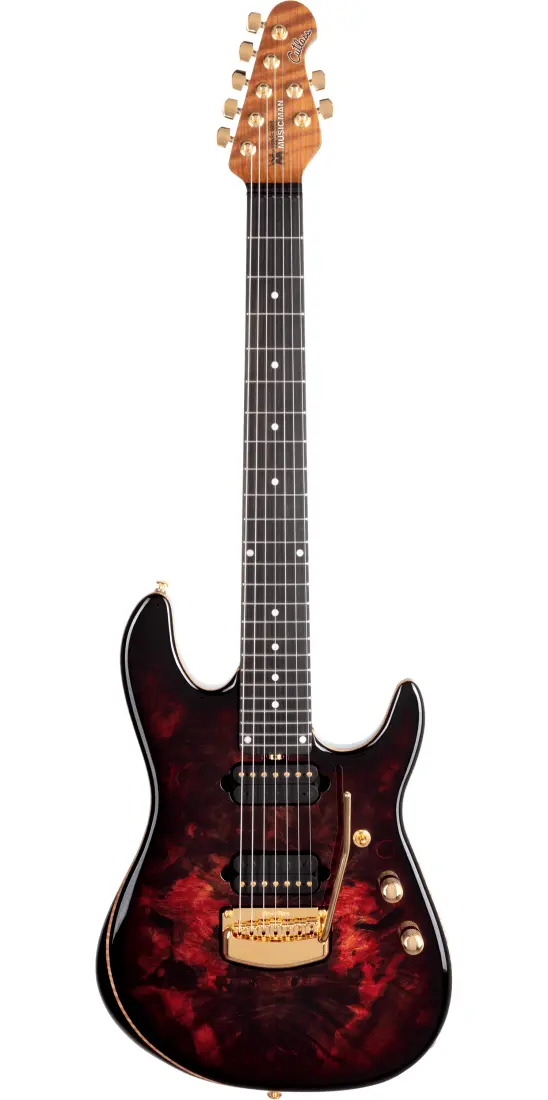Электрогитара Music Man Jason Richardson 7-string Cutlass Gold HW Rorschach Red