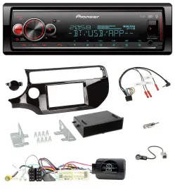 Pioneer Bluetooth USB Lenkrad DAB Autoradio für Kia Rio UB Facelift 2017-2023 pi