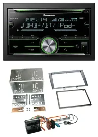Pioneer Bluetooth MP3 DAB 2DIN USB CD Autoradio für Peugeot 308 07-09 silber