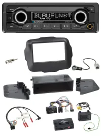 Blaupunkt MP3 Bluetooth USB Lenkrad Autoradio für Jeep Renegade ab 2015