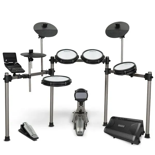 Simmons Titan 50 Electronic Drum Kit w/Mesh Pads, Bluetooth and DA2110 Drum Amp