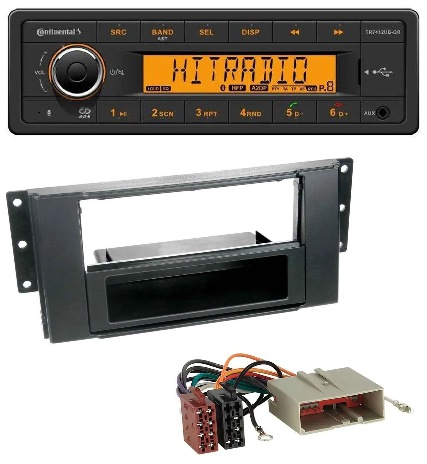 Continental MP3 Bluetooth AUX USB Autoradio für Landrover Freelander (2006)