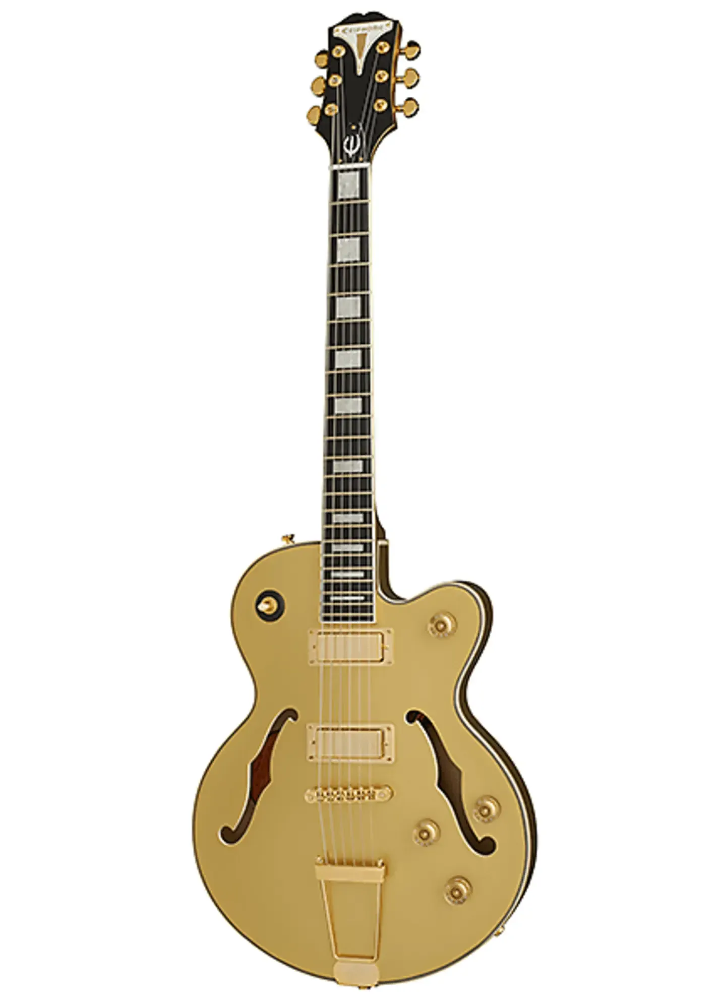 Электрогитара полуакустическая Epiphone Uptown Kat ES Topaz Gold Metallic