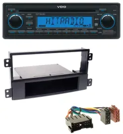 VDO AUX MP3 1DIN CD USB Autoradio für Hyundai Sonata NF 02-05 schwarz