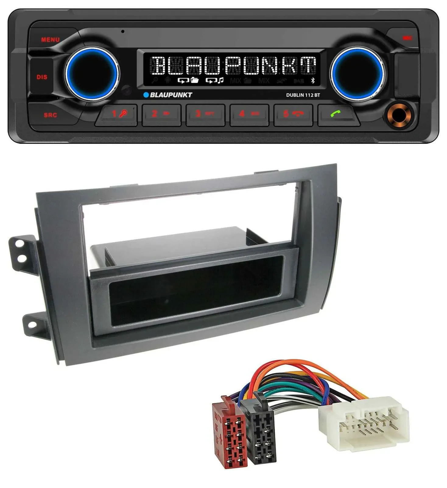 Blaupunkt MP3 Bluetooth USB AUX Autoradio für Fiat Sedici, Suzuki SX 4