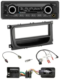 Blaupunkt Bluetooth DAB Lenkrad USB Autoradio für Ford Mondeo S-Max 07-14 schwar