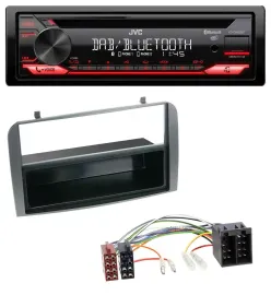 JVC CD DAB USB Bluetooth MP3 Autoradio für Alfa Romeo 147 GT Ablagefach anthrazi