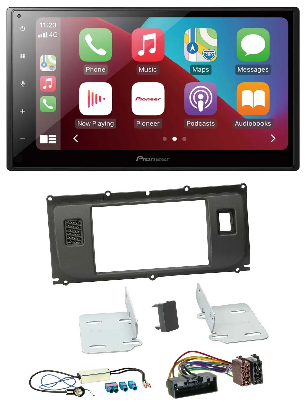 Pioneer USB MP3 DAB 2DIN Bluetooth Autoradio für Land Rover Evoque Blindstopfen