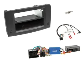 Einbauset Lenkradadapter DIN Autoradio für Mercedes M-Klasse 05-11 W164 Profi Ak