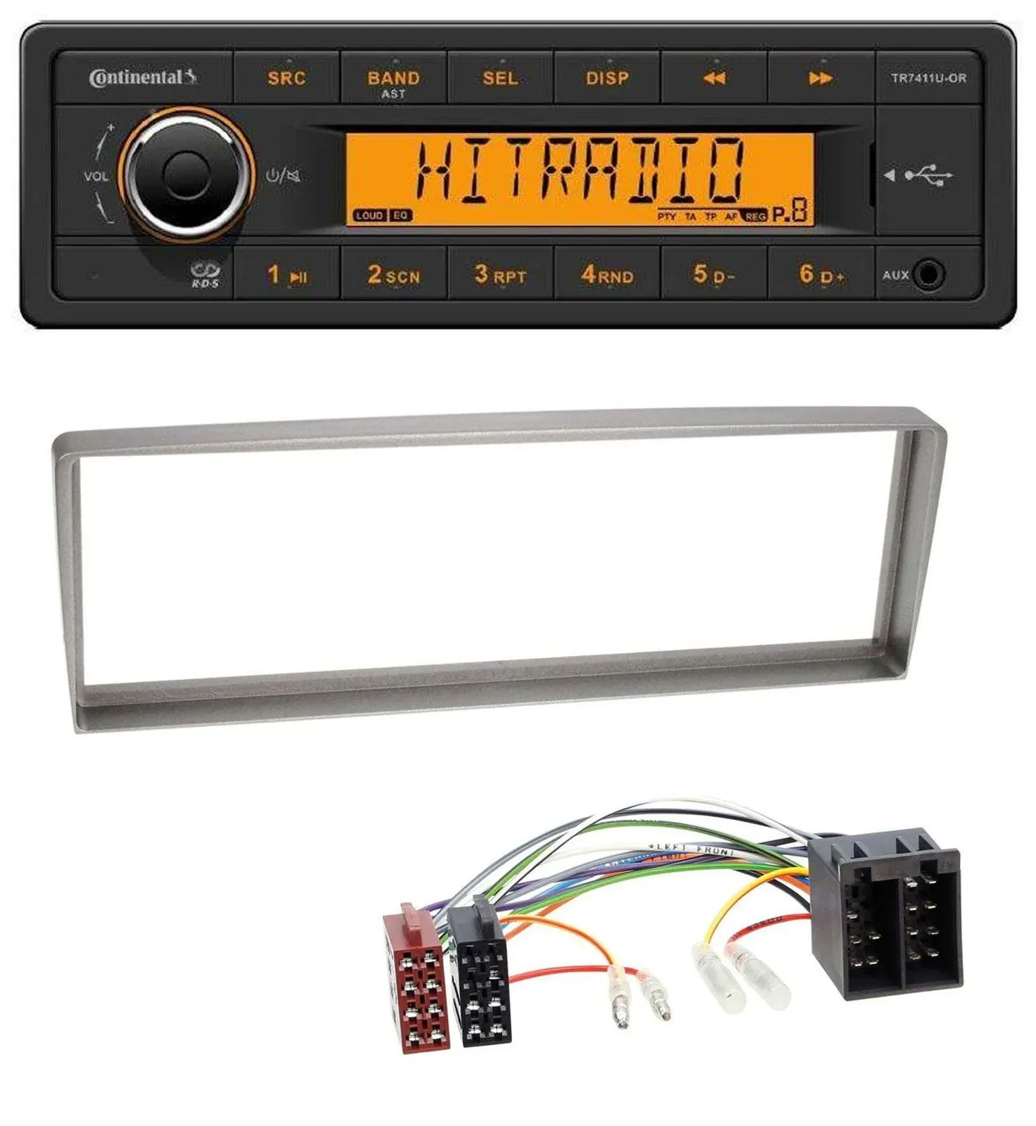 Continental 1DIN USB AUX MP3 Autoradio für Alfa Romeo 156 (2003-2005)