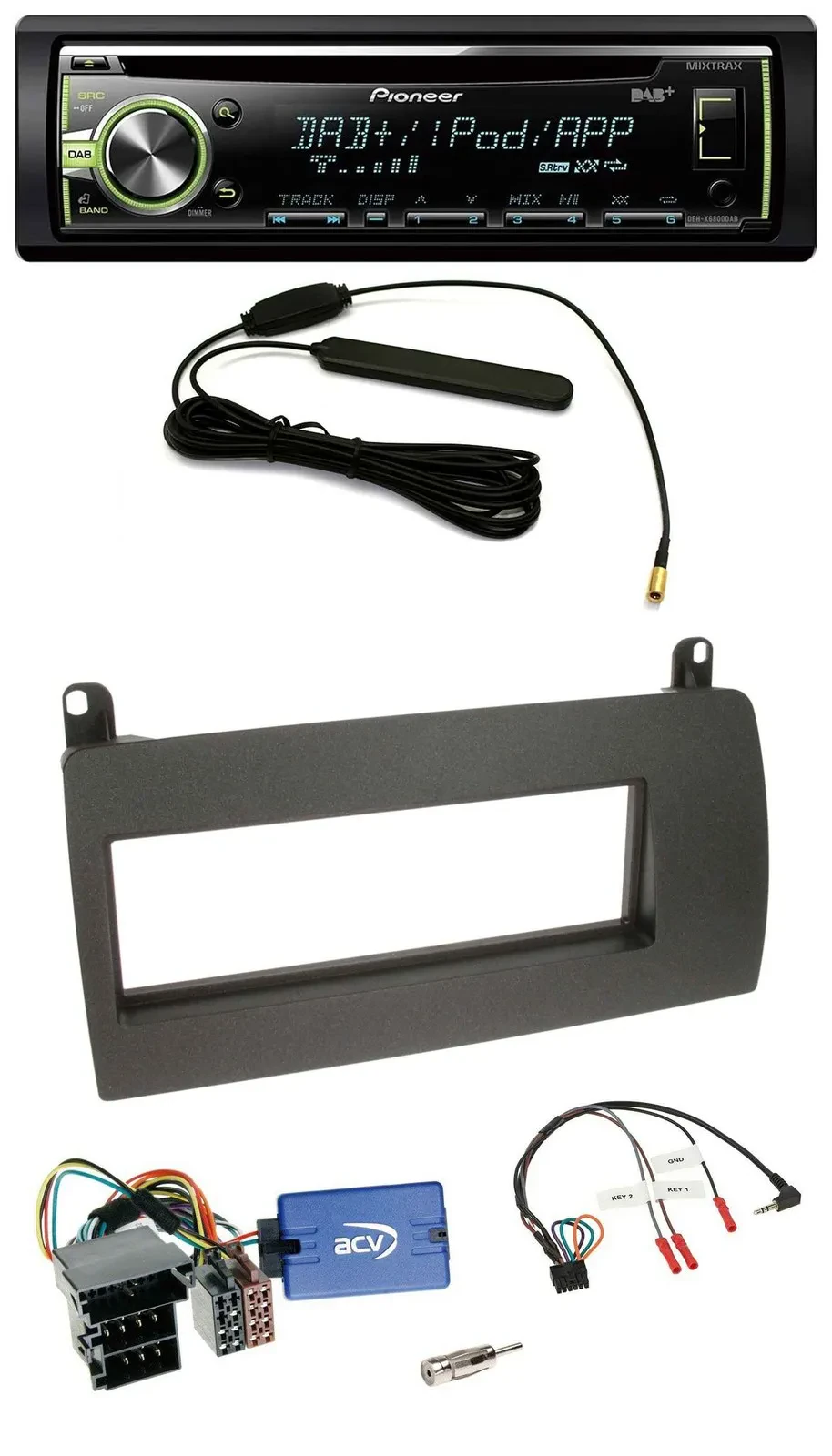 Pioneer MP3 USB CD DAB Lenkrad Autoradio für Rover 75 (2003-2005)