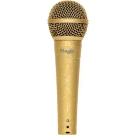 Микрофон проводной для вокала и инструментов Stagg SDM50 GD динамический, кардиоидный, XLR, золотой