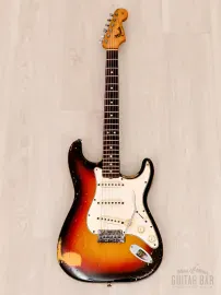 Электрогитара Fender Stratocaster SSS Sunburst w/case USA 1965