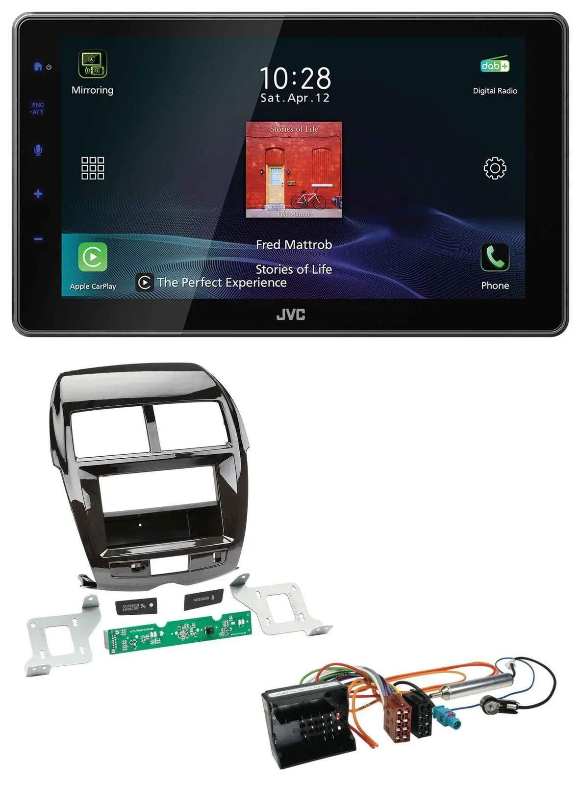 JVC DAB MP3 Bluetooth USB Autoradio für Citroen C4 Aircross Mitsubishi ASX Peuge