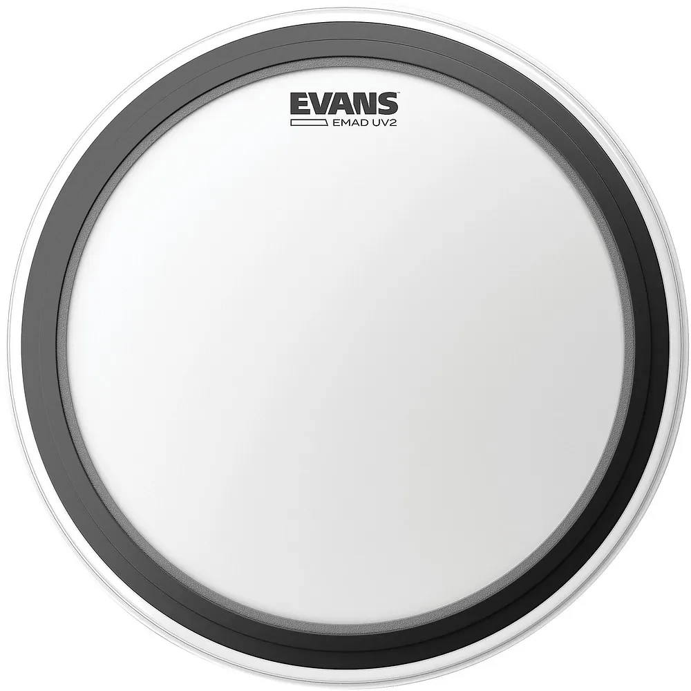 EVANS EMAD UV2 Bass Drumhead With Tom Hoop  18 in.