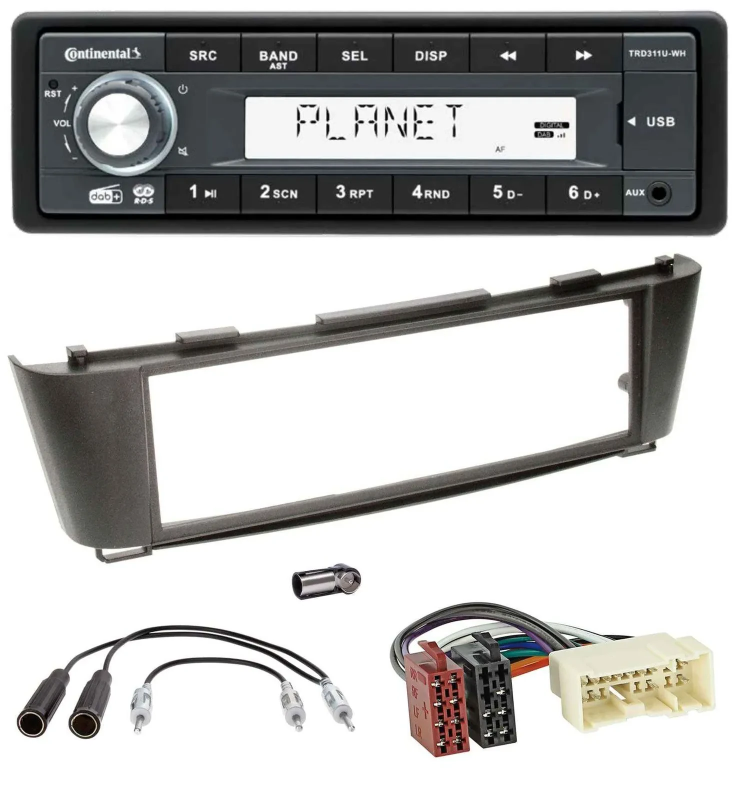 Continental MP3 AUX USB DAB 1DIN Autoradio für Nissan Almera (ab 2003)
