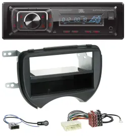 JBL SD AUX MP3 USB Bluetooth Autoradio für Nissan Micra K13 10-13 schwarz