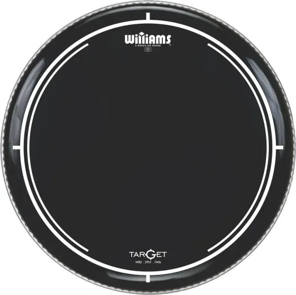 Пластик для барабана Williams 8" Target Black WB2