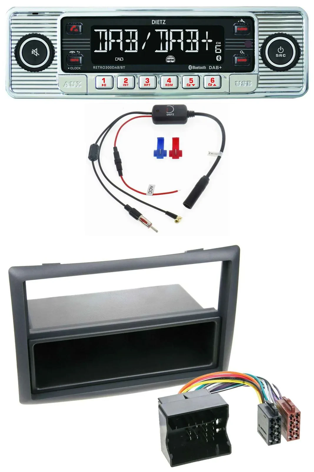 Dietz DAB USB MP3 Bluetooth Autoradio für Renault Megane (2009-2010)