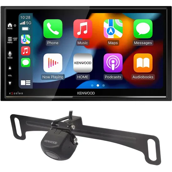 Kenwood DMX809S 6.8” Touchscreen Receiver w/ 195° Backup Camera