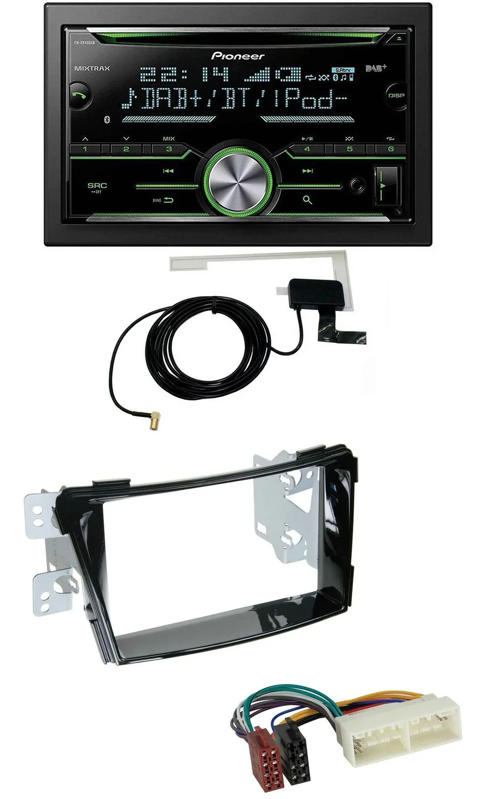 Автомагнитола для Hyundai i40 (с 2016, тип VF K) Pioneer 2DIN, CD/USB/MP3, Bluetooth, DAB