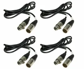 DMX-кабель Chauvet DJ DMX5P5FT Black 1.5 м (4 штуки)
