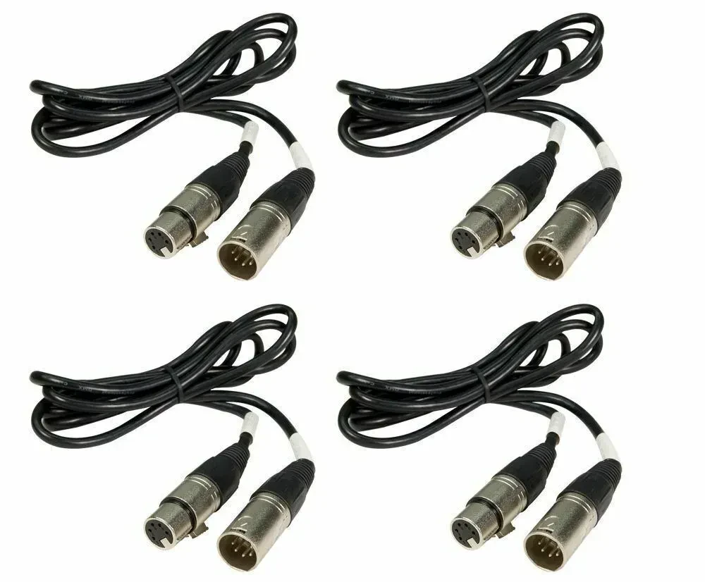 DMX-кабель Chauvet DJ DMX5P5FT Black 1.5 м (4 штуки)