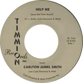 Виниловая пластинка Carlton Jumel Smith – Help Me (Save Me From Myself) 7" (Релиз 2020)