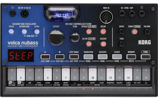 Аналоговый студийный синтезатор KORG Volca Nubass