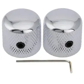 Ручка потенциометра для гитары Musiclily MX1912CR-2 хром, 2 шт