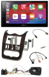 Pioneer DAB USB Lenkrad Bluetooth 2DIN Autoradio für Dacia ab 12 dunkelbraun