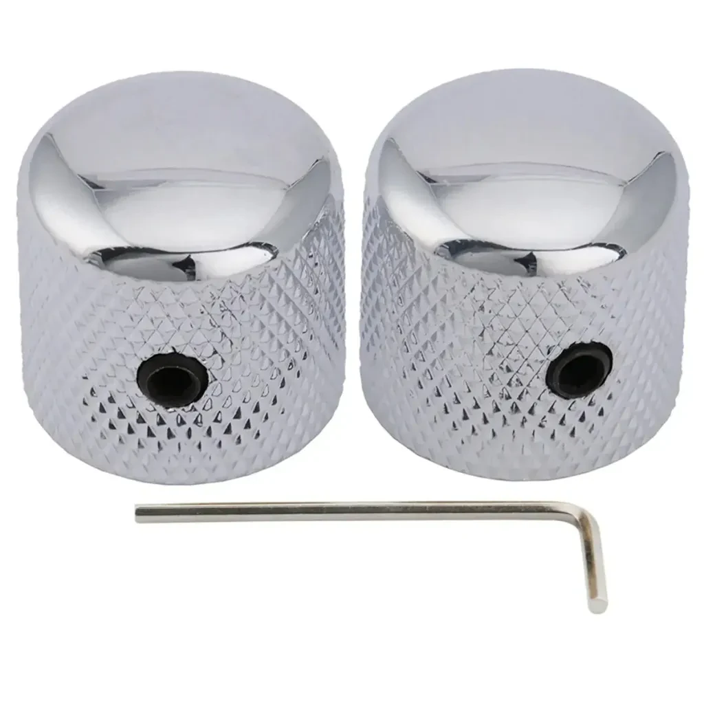Ручка потенциометра для гитары Musiclily MX1912CR-2 хром, 2 шт